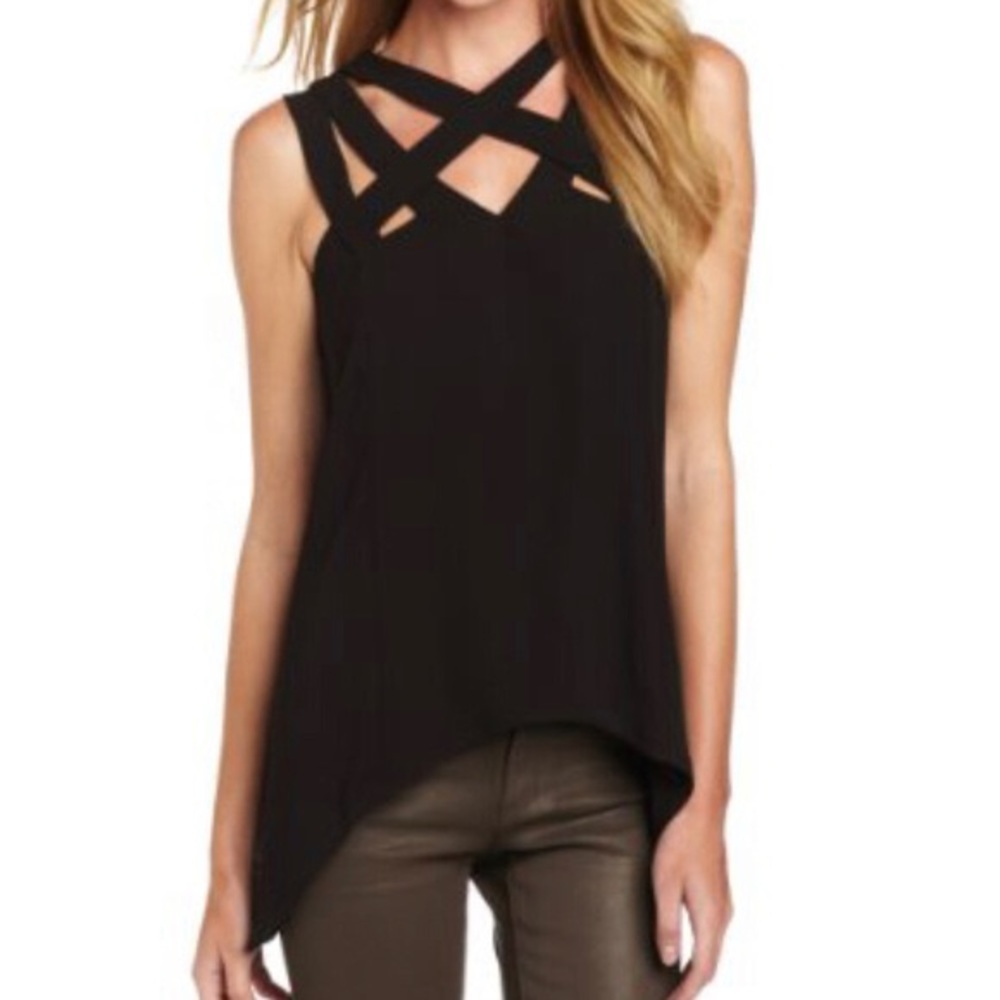 BCBGMAXAZRIA Elisabetta Cage Top